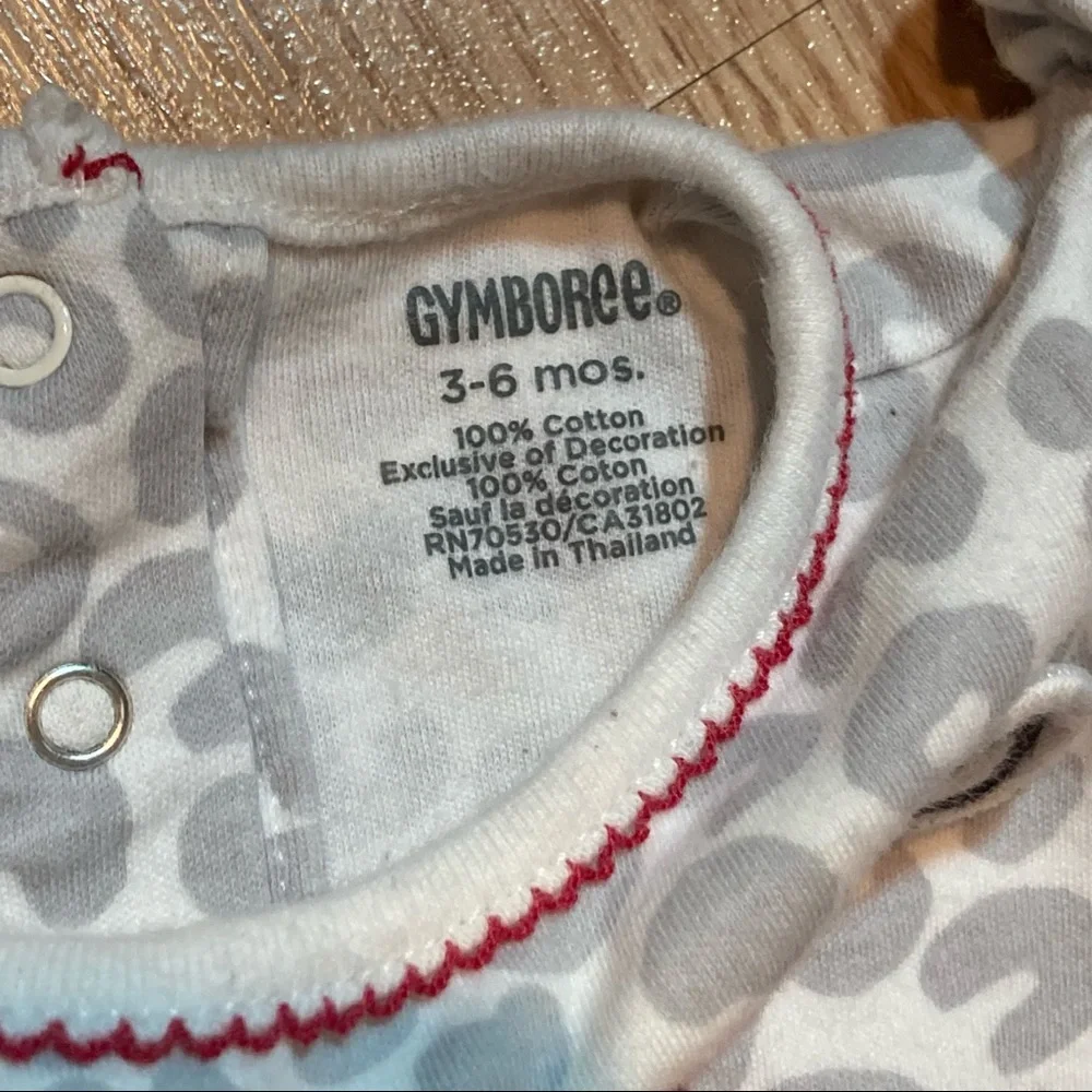 Gymboree‎ cheetah leopard bow outift 3-6 months